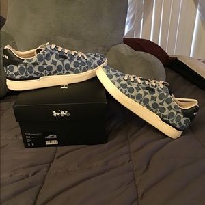 Coach denim sneakers